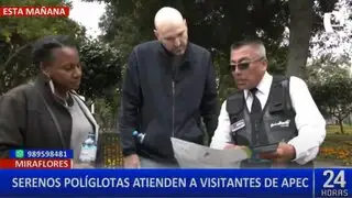 Serenos de Miraflores ayudan a turistas internacionales en múltiples idiomas