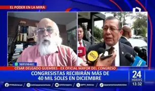 César Delgado sobre bono navideño a congresistas: "refleja una banalización del trabajo del Estado"