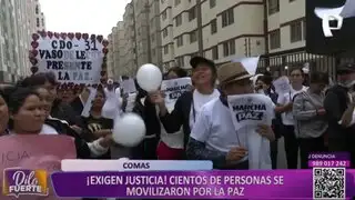 Comas: vecinos marchan exigiendo seguridad y justicia por asesinato de Sheyla Cóndor