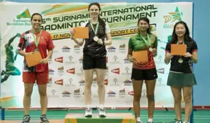 Bádminton: Peruana Inés Castillo gana dos medallas de oro en torneo de Surinam