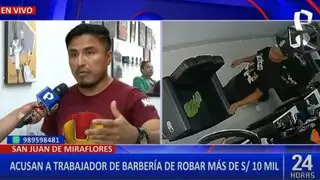 SJL: trabajador roba 10 mil soles en productos de barbería