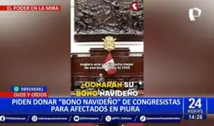 Norma Yarrow propone que bono navideño de 1700 soles sea donado a familias de Piura