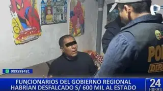 Capturan a funcionarios del gobierno regional de Huancavelica