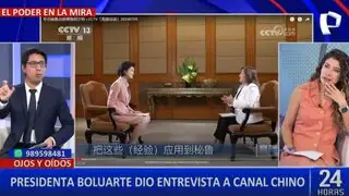 Dina Boluarte volvió a dar entrevista a canal de tv chino: ¿Qué dijo?