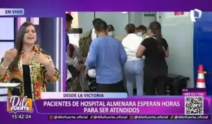 Pacientes de Hospital Almenara esperan horas para ser atendidos debido a huelga de médicos