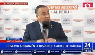 Gustavo Adrianzén responde a Alberto Otárola por supuesto "premier en la sombra"