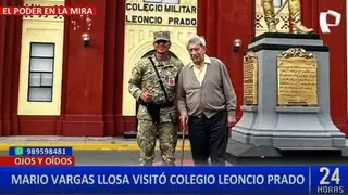 Mario Vargas Llosa regresa a colegio que inspiró su obra “La ciudad y los perros”