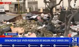 Rímac: Vecinos denuncian que viven rodeados de basura desde hace varios días