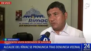 Acumulación de basura en el Rímac: alcalde señala deuda de 8 millones con empresa de limpieza