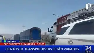 Cientos de transportistas llevan varados más de 5 días en la Panamericana Sur