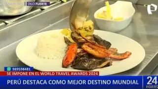 Perú es elegido en los World Travel Awards 2024 como mejor destino mundial