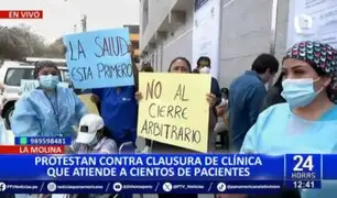 La Molina: Vecinos y pacientes protestan contra clausura de clínica