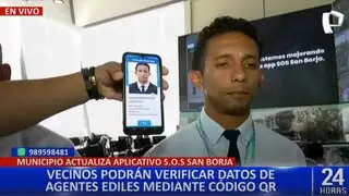 San Borja implementa código QR para verificar la identidad de agentes municipales