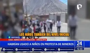 UGEL investiga participación de escolares en protestas de mineros artesanales en Arequipa