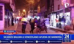 Huaycán: Sicarios balean a extranjero afuera de barbería