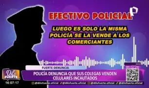 Grave denuncia: Policía revela que sus colegas venden celulares incautados