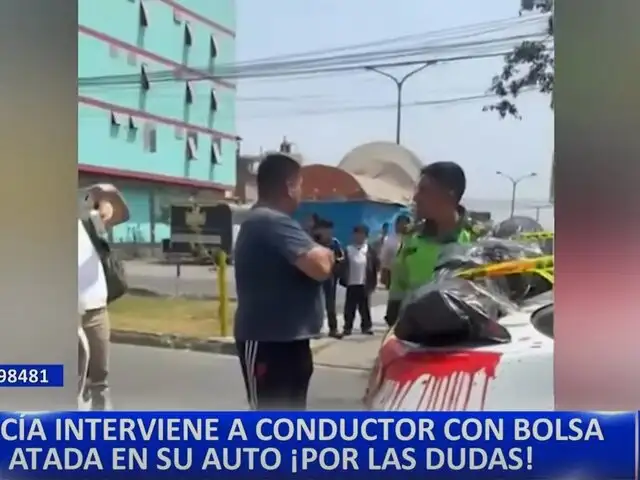 Detienen a conductor que hacía pasar una bolsa por un cadáver