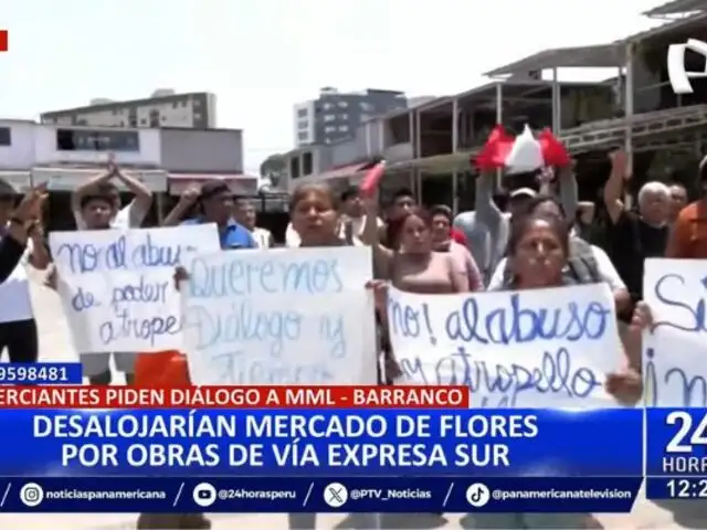 Barranco: Comerciantes de mercado de Flores protestan por posible desalojo