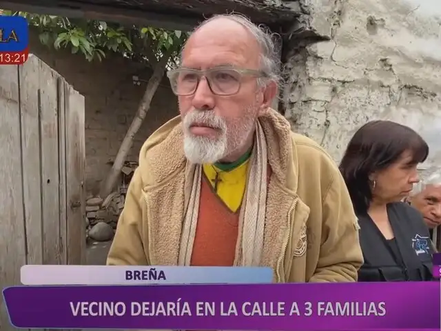 Adulto mayor en riesgo de perder su hogar en Breña: "No tengo a dónde ir"