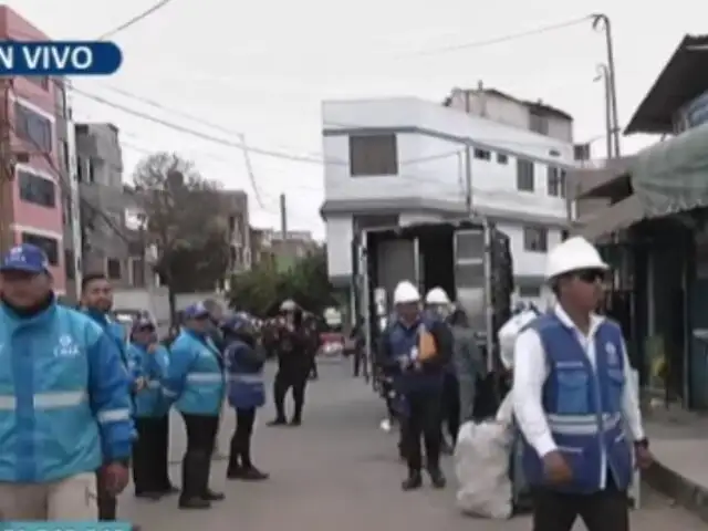 Intervienen mercados clandestinos en Surco por donde pasará la Vía Expresa Sur, pero denuncian irregularidades