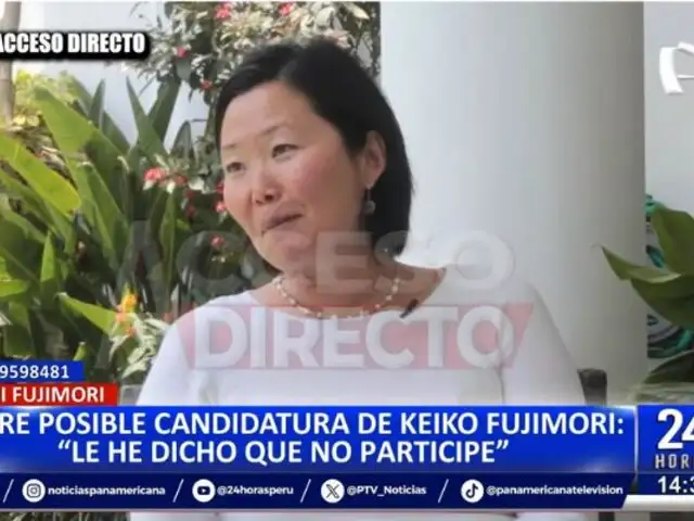 Sachi Fujimori sobre posible candidatura de su hermana Keiko: "Le he dicho que no participe"