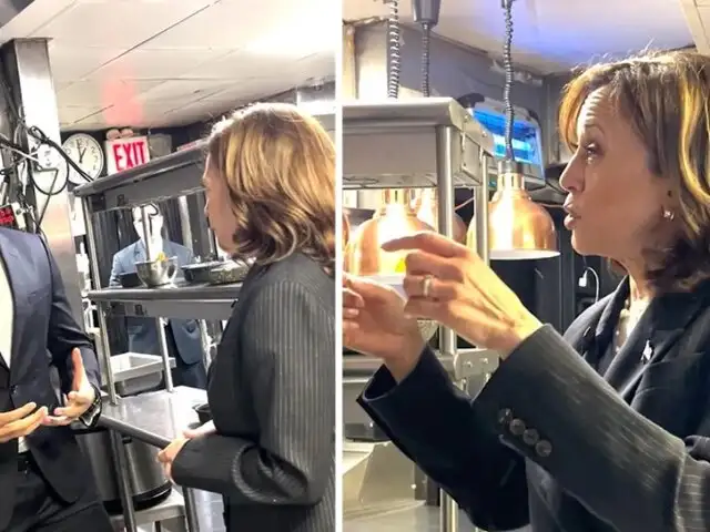 Kamala Harris quedó fascinada por la comida en su visita a restaurante peruano en Manhattan