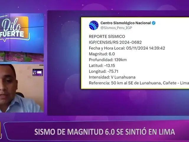 Sismo en Lunahuaná: municipio envía brigadas de ayuda a posibles zonas afectadas