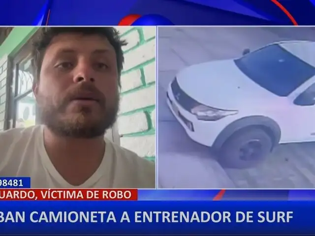 Entrenador de surf sufre robo de su camioneta en Surco