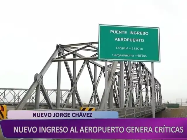 Usuarios y transportistas críticas nuevo acceso al Aeropuerto Jorge Chávez