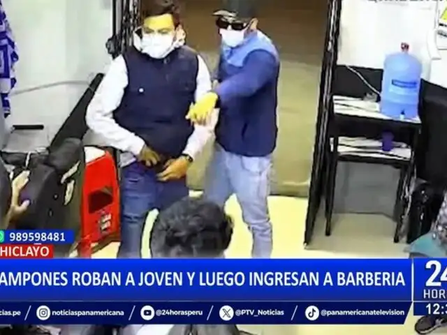 ¡El colmo! Delincuentes asaltan a joven y barbería en menos de una hora en Chiclayo