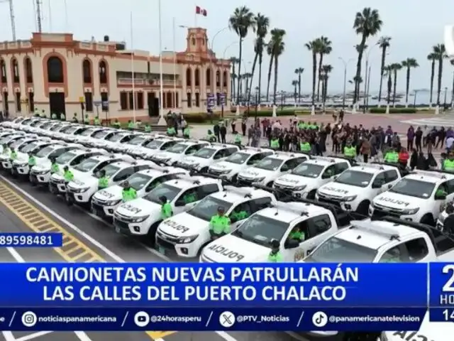 Gobernador del Callao entrega modernas camionetas para lucha contra la inseguridad