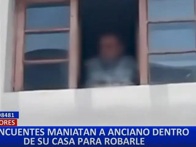 Miraflores: atan de pies y manos a anciano dentro de su vivienda para robarle