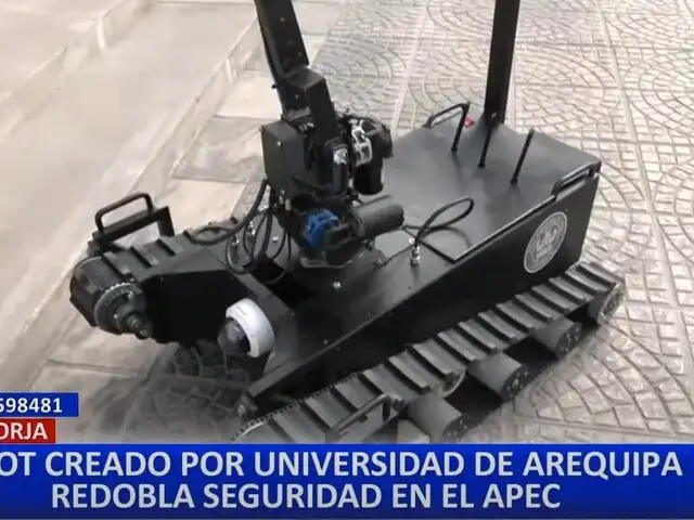 Robot desarrollado por estudiantes arequipeños se usará para reforzar seguridad en foro APEC