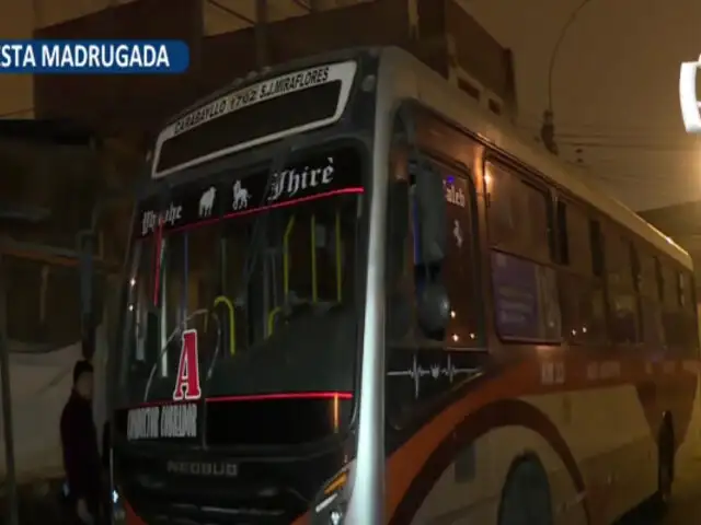 Nuevo atentado contra una empresa de transporte: extorsionador dispara contra un bus en SJM