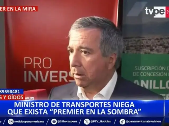 Ministro de Transportes responde a Alberto Otárola: "No hay ningún premier en la sombra"