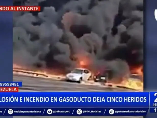 Venezuela: Chavismo no descarta que explosión en gasoducto haya sido un "ataque"