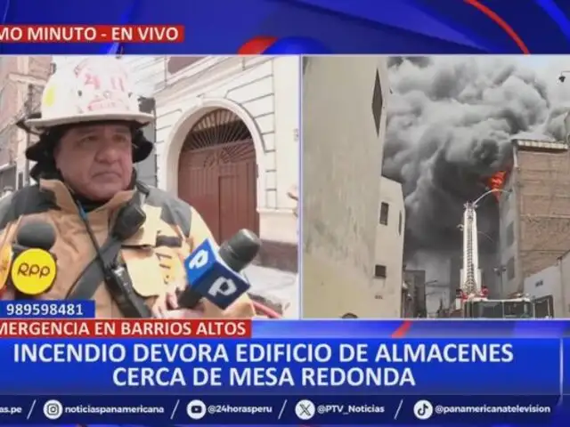 Incendio en Cercado de Lima: Al menos 6 viviendas destruidas por siniestro