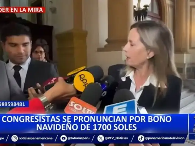 Maricarmen Alva sobre bono de 1700 soles: "Con eso se ayuda en navidad"