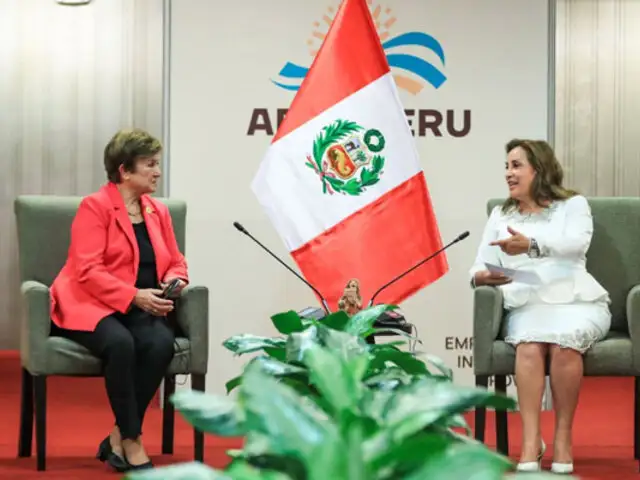 APEC 2024: presidenta Dina Boluarte se reúne con la directora del Fondo Monetario Internacional