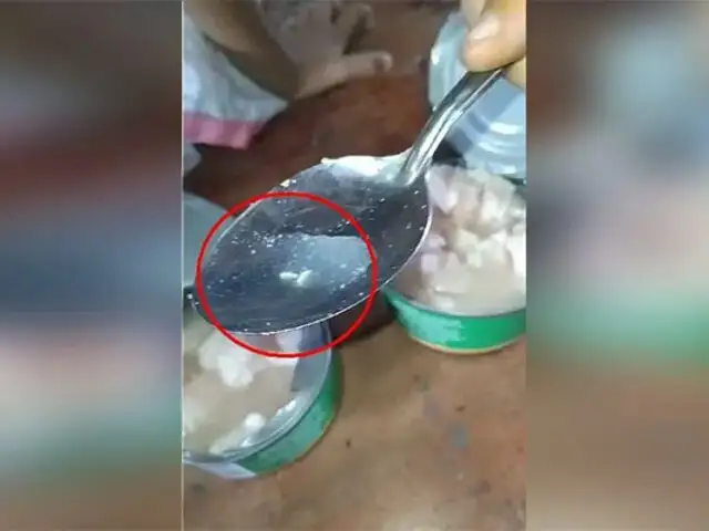 Qali Warma: hallan larvas en conserva de pollo entregada para almuerzo de escolares en Cajamarca