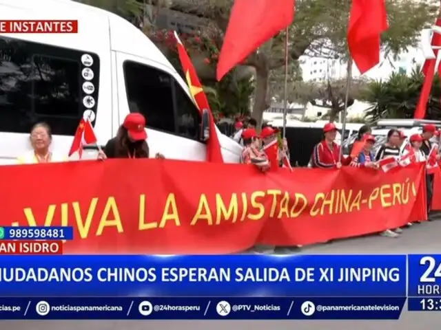 San Isidro: ciudadanos chinos esperan salida de Xi Jinping