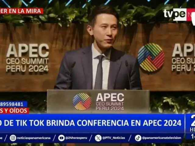 Shou Zi Chew: CEO de TikTok brinda conferencia en APEC 2024