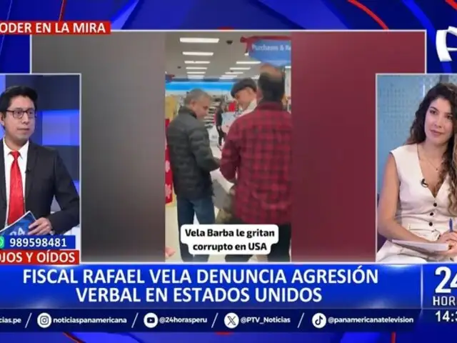 Rafael Vela denuncia agresión verbal en EE.UU.