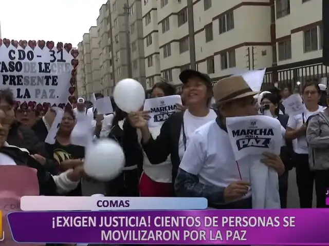 Comas: vecinos marchan exigiendo seguridad y justicia por asesinato de Sheyla Cóndor