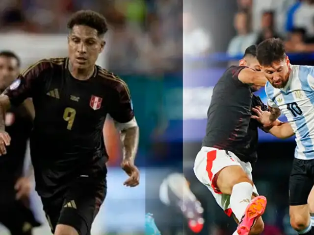 Paolo Guerrero sobre Messi en el partido de Perú ante Argentina: “Lo tocabas con un dedo y era falta”