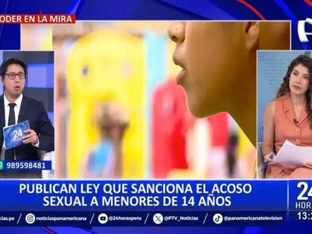 Congreso aprueba ley que penaliza el acoso sexual a menores