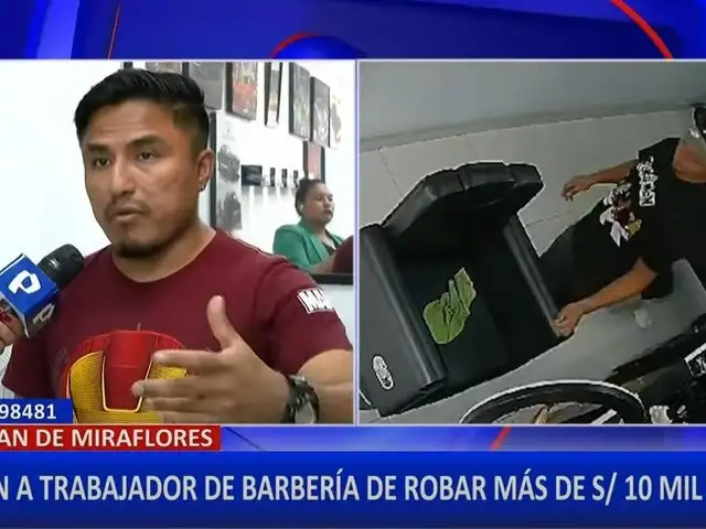 SJL: trabajador roba 10 mil soles en productos de barbería