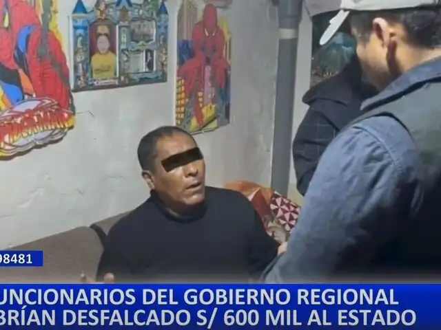 Capturan a funcionarios del gobierno regional de Huancavelica