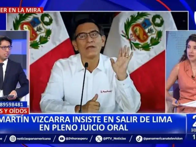 Martín Vizcarra presenta recurso para viajar fuera de Lima sin autorización judicial