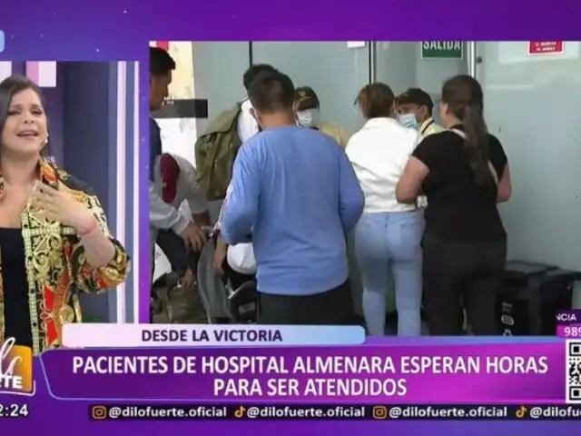 Pacientes de Hospital Almenara esperan horas para ser atendidos debido a huelga de médicos